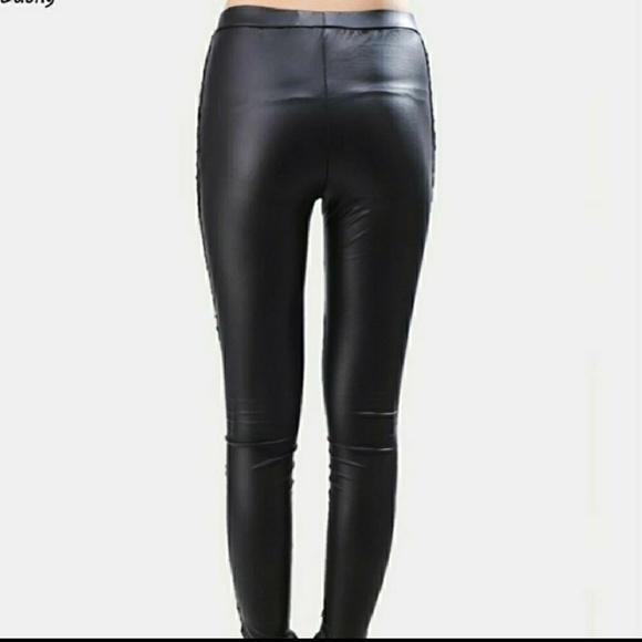 Black Leather Legging - Picture 4 of 4